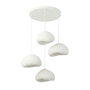 Opviq Loval-Set-Lora-50-4-T-Nua Lámpara de araña Blanca